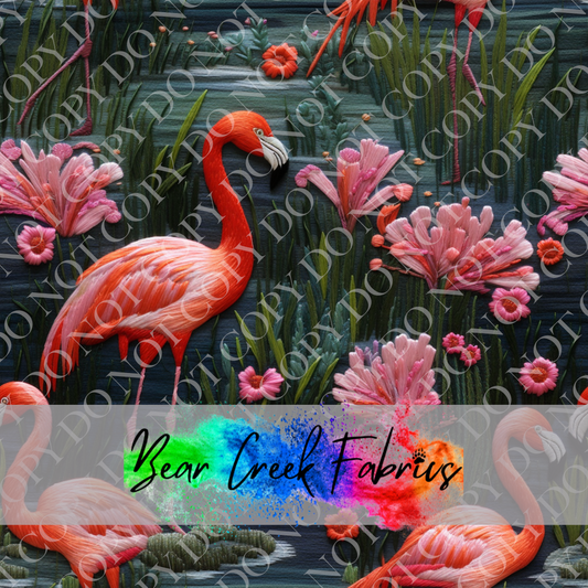 Flamingo Embroidery