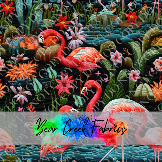 Flamingo Embroidery 2