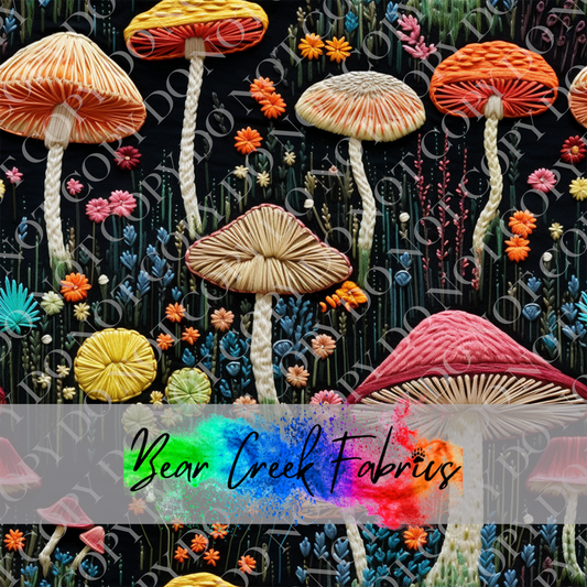 Mushroom Embroidery
