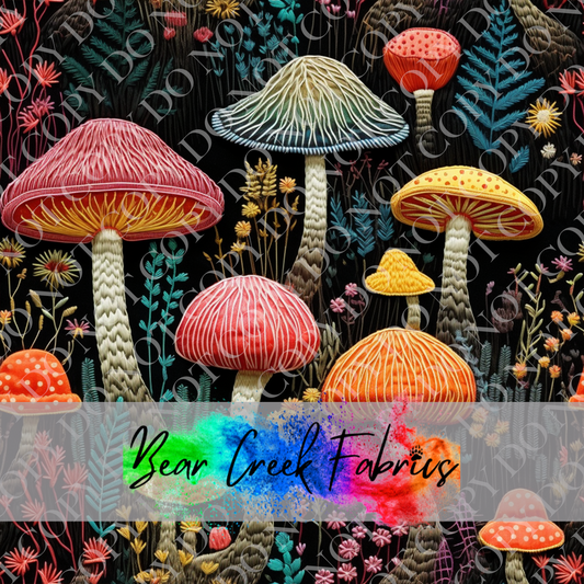 Mushroom Embroidery 6