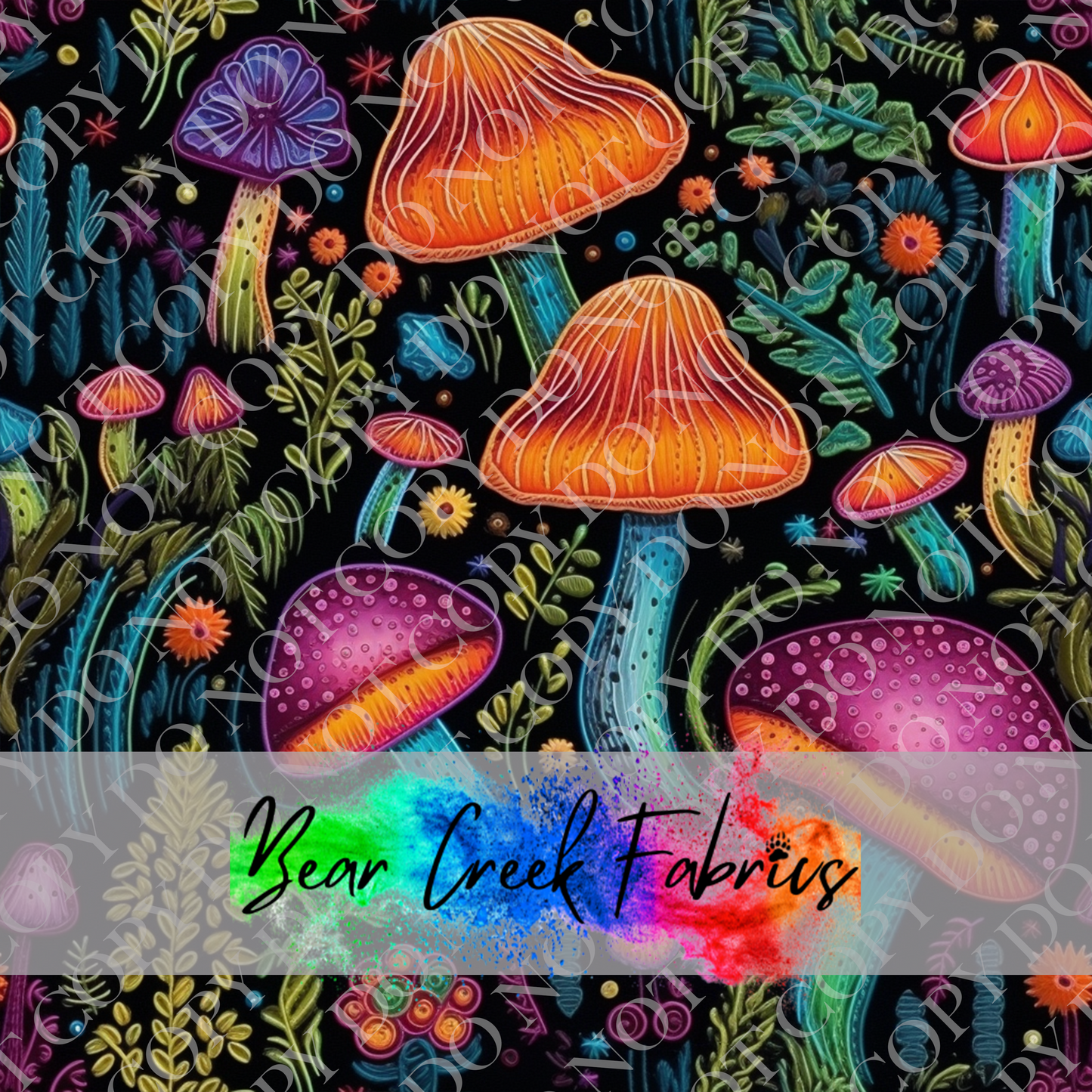 Mushroom Embroidery 10