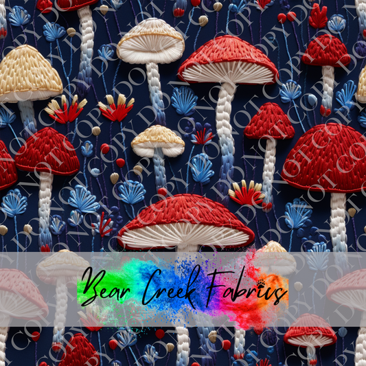 Mushroom Embroidery 25