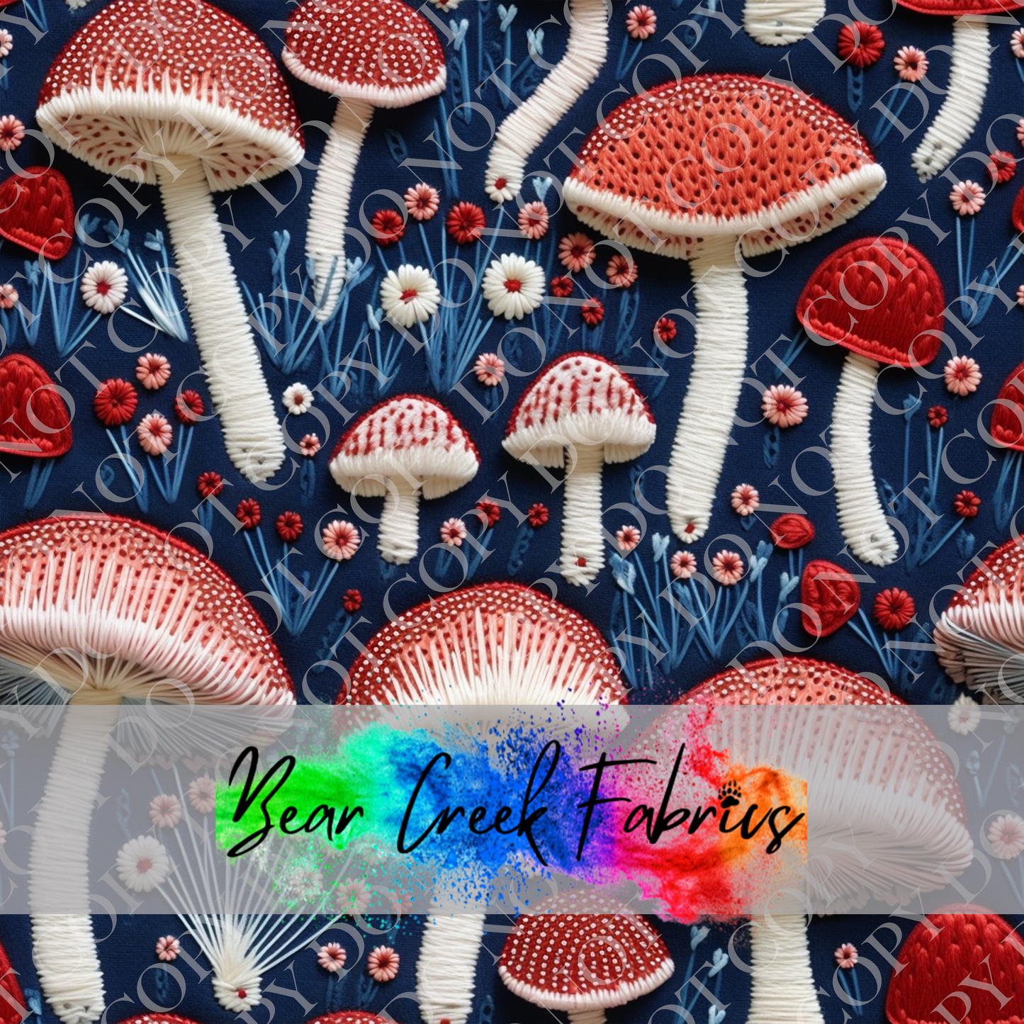 Mushroom Embroidery 15
