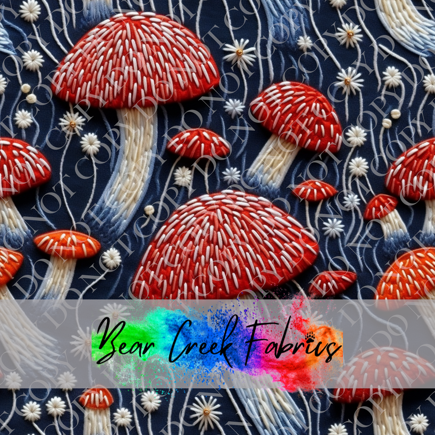 Mushroom Embroidery 24