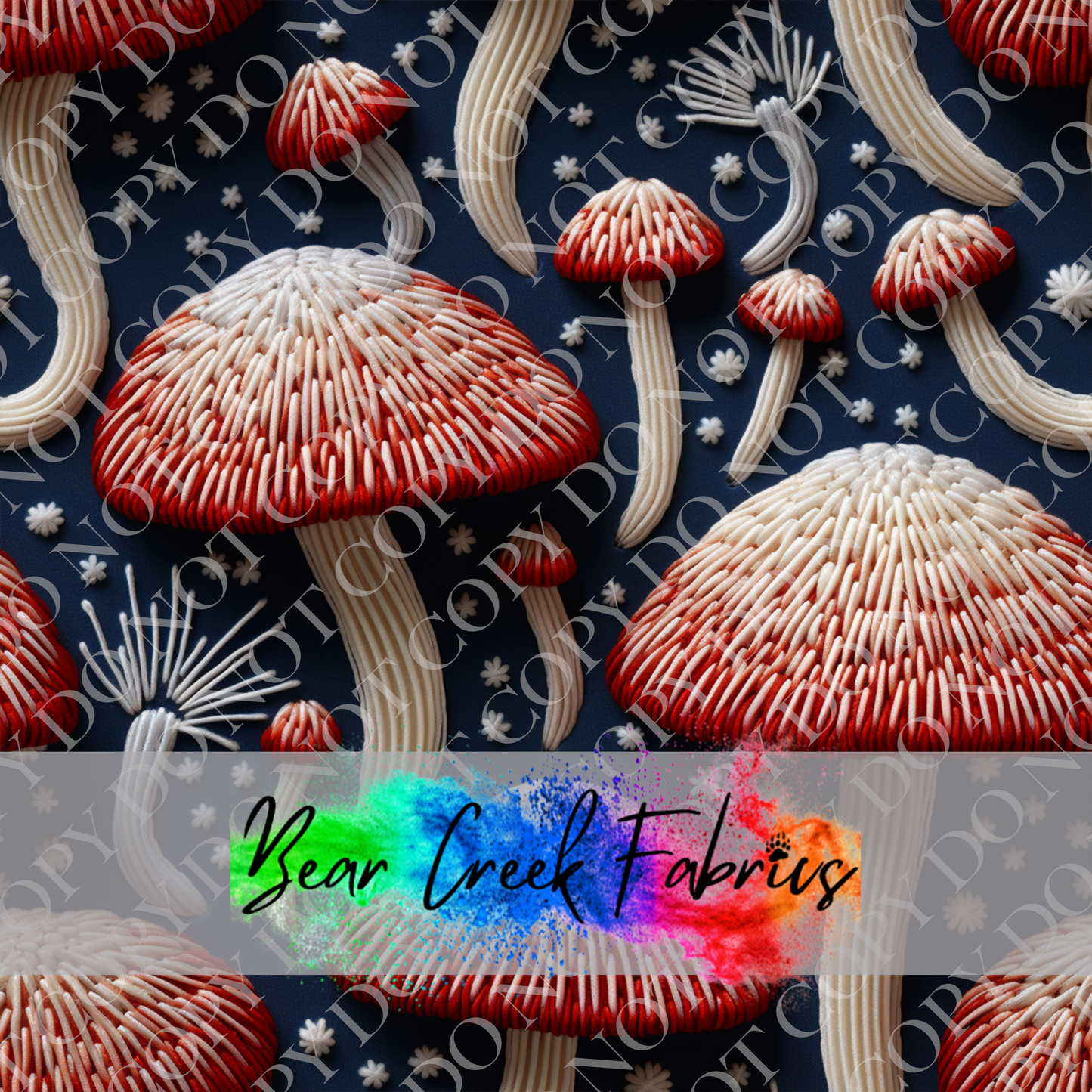 Mushroom Embroidery 22