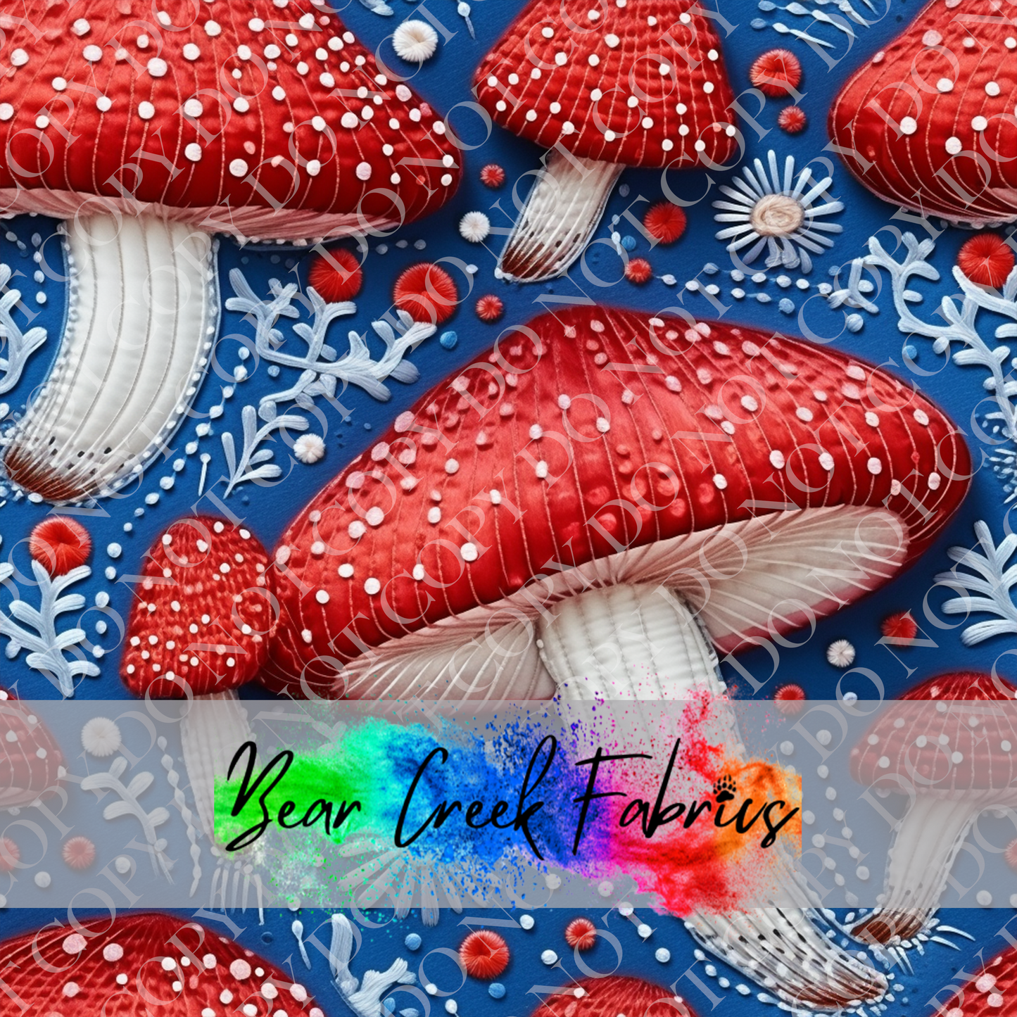 Mushroom Embroidery 17