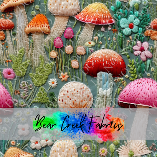 Mushroom Embroidery 27