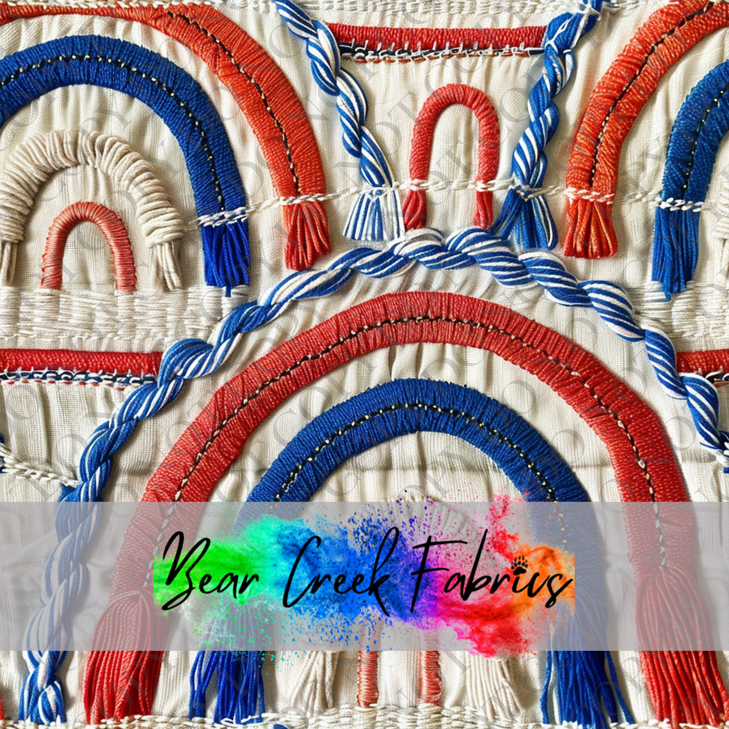 RWB Embroidery Rainbows