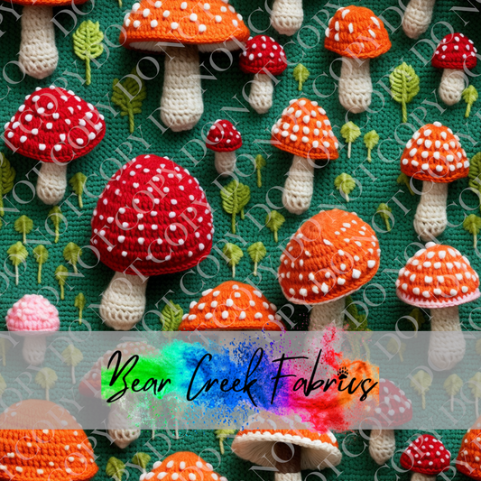 Cute Mushrooms Crocheted