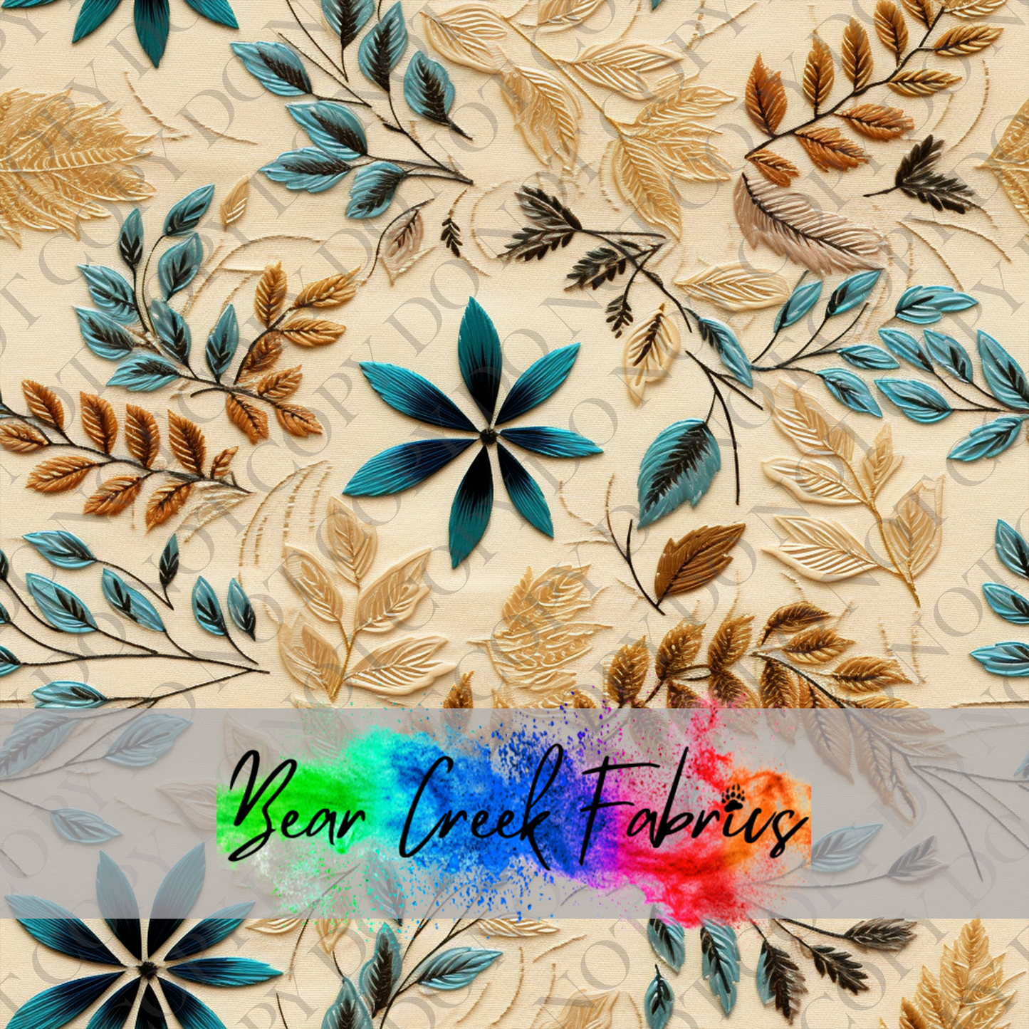Beige Fall Leaves