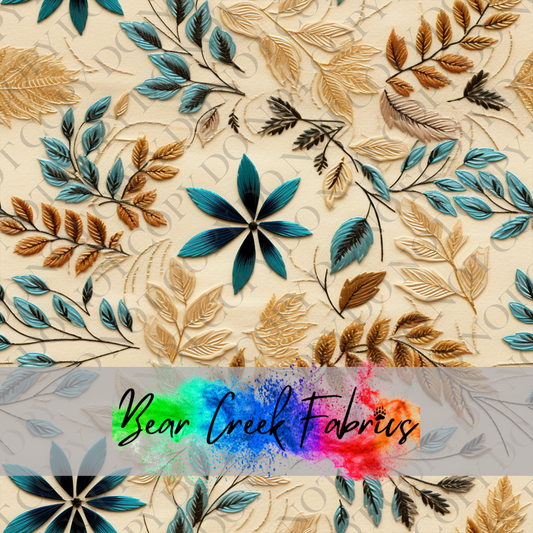 Beige Fall Leaves