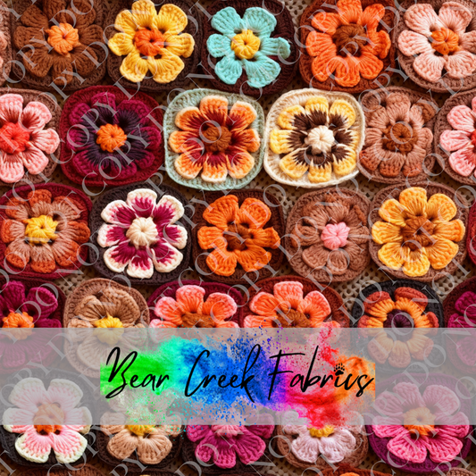 Crocheted Floral Squares 82