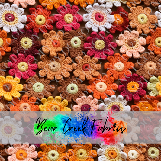 Crocheted Floral Squares 84