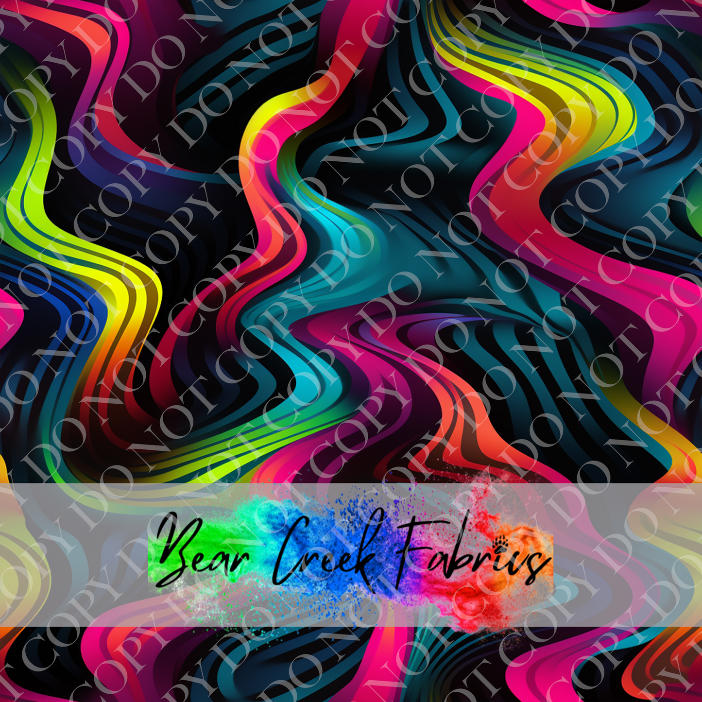 Neon Squiggles