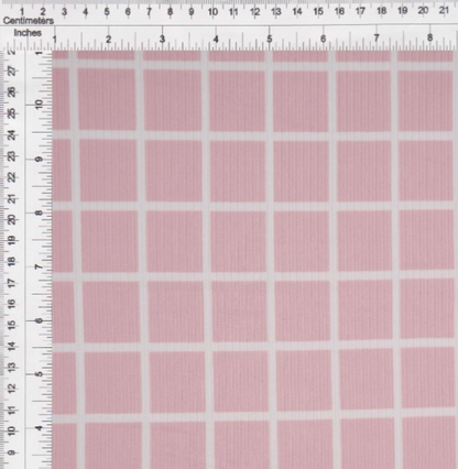 Pink Windowpane Yummy Wide Rib (8x2)