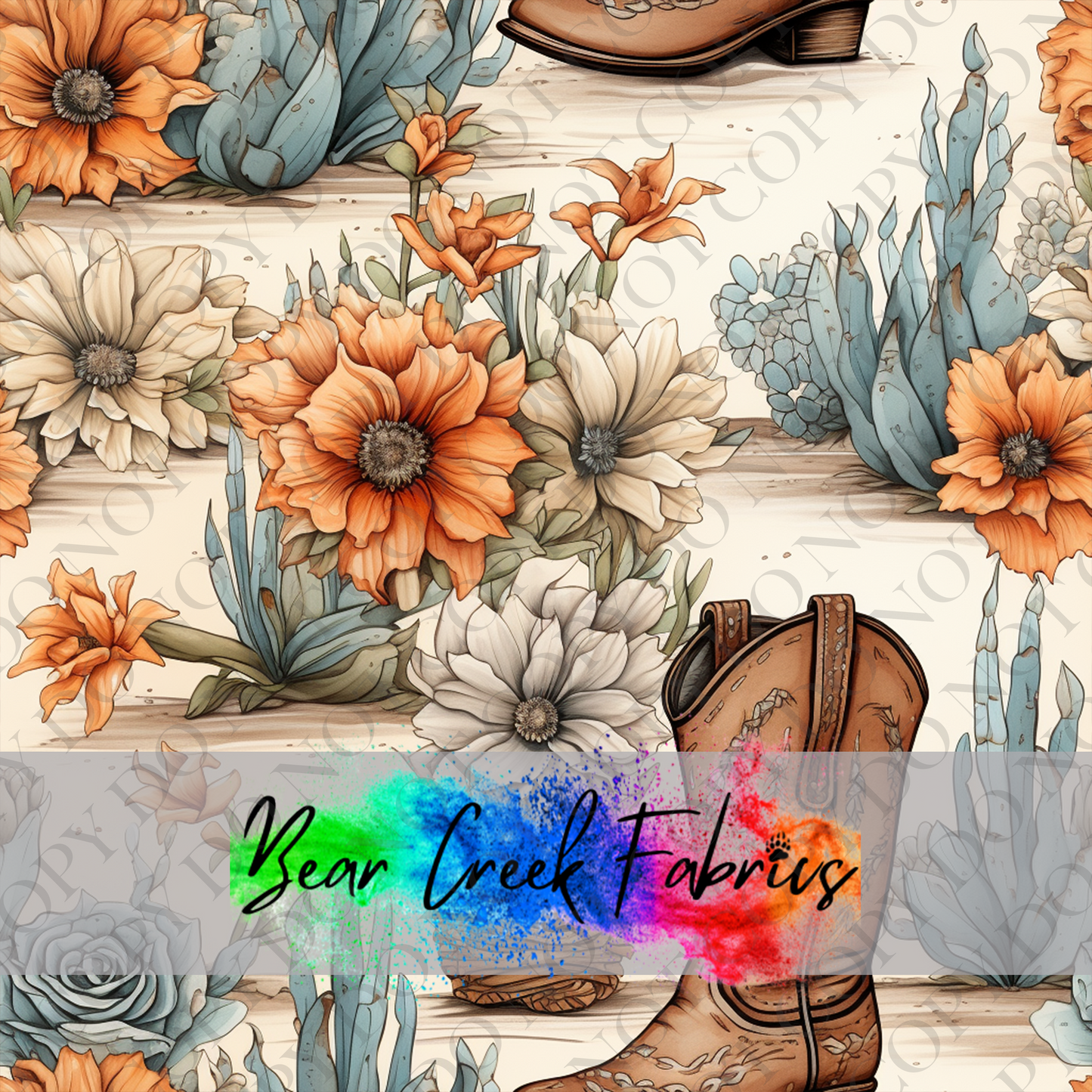 Floral Boots
