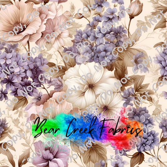 Vintage Purple Floral